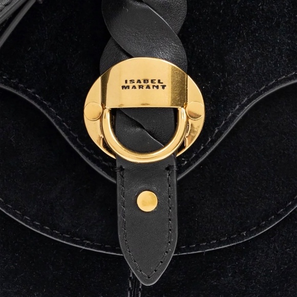 Isabel Marant Small Altay Black Suede Crossbody Bag - Picture 5 of 7